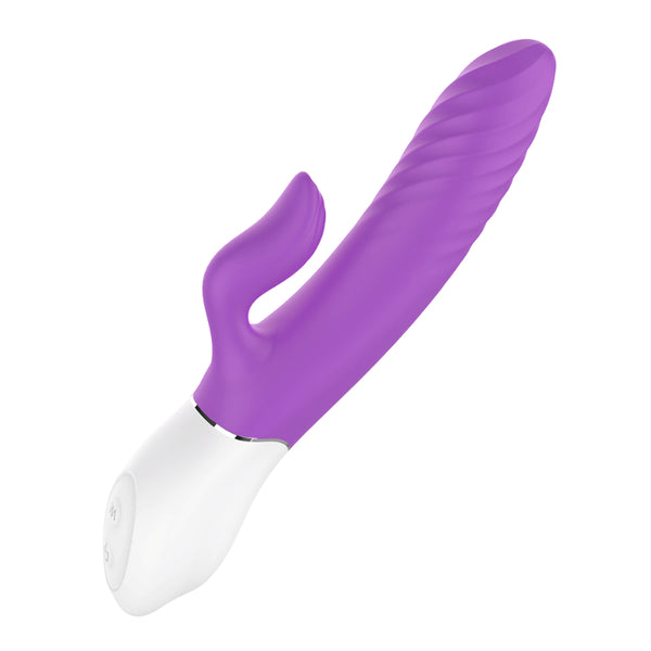 Lighter Thrusting Rabbit Vibrator - Purple - Moonlight Secrets