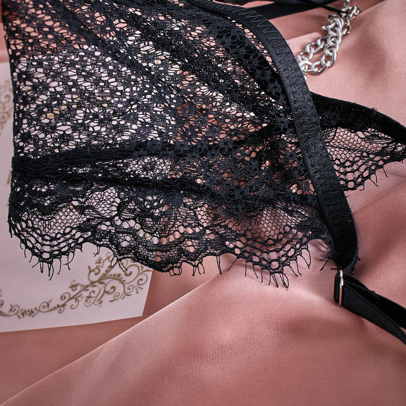 Santorini Exotic Transparent 4 piece lingerie set - Moonlight Secrets